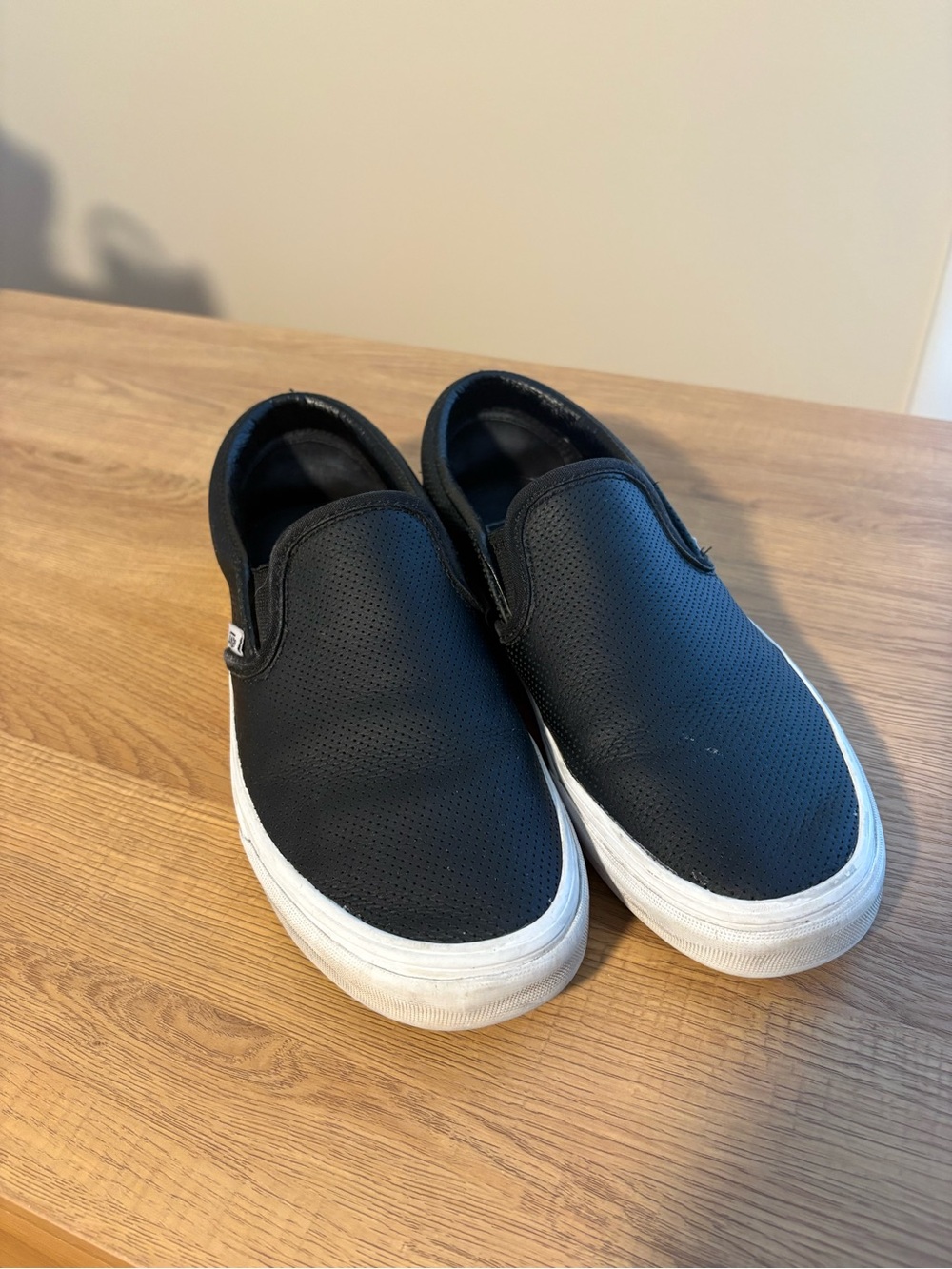 Black Leather Vans